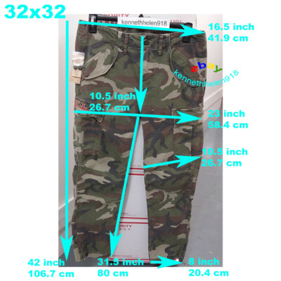 DENIM & SUPPLY RALPH LAUREN FIELD CARGO PANTS MILITARY CAMO