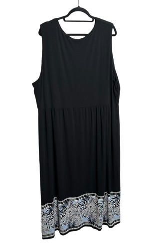 J Jill wearever Maxi Dress Plus 4x Floral Bohemian Sleeveless Lagenlook - Picture 2 of 6