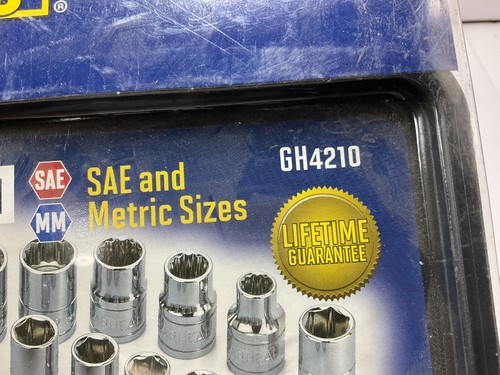 Gearhead GH4210 1/4"& 3/8" Drive Socket & Ratchet Handle Set, 43-Piece - Picture 5 of 5