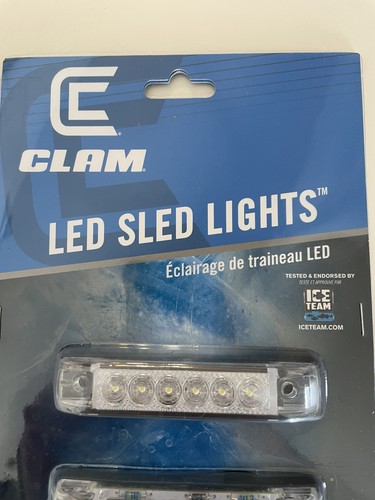 Luci slitta led clam pesca ghiaccio lontra esterno baraccola luce eschimese jet slitta - Foto 2 di 5