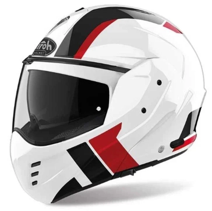 Airoh Explorer Modularer Klapphelm Rot Schwarz Weiß, Flip-Up, L XL XXL - Bild 1 von 1