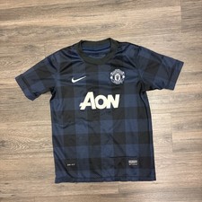 Nike Manchester United 2012/2013 Black And Navy Jersey Size Youth Medium