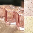 12 Square 2" Speckled Mercury Glass Votive CANDLE HOLDERS Party Home Decorations