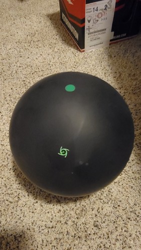 Storm Pitch Black Urethane X-Comp Bowling Ball | 14 Pounds | Large Pit - Picture 8 of 18