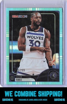 2025-26 Hoops #193 Julius Randle Rainbow Teal SN #/299 Basketball
