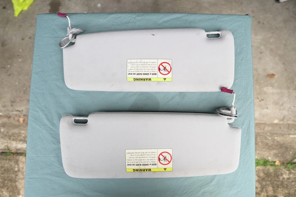 BMW 745I 745LI 2002-2008 parasol conjunto de 2 grises como nuevo OEM Foto 4 de 4