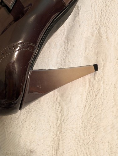 stuart weitzman Brown Ombre Patent Leather High Heel Oxford Pumps Nwob 8 38 - Picture 4 of 8
