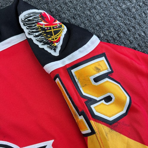 Vintage Cincinnati Cyclones Hockey Jersey GAME WORN On Ice Bauer ProWear 56 Sewn - Picture 14 of 17