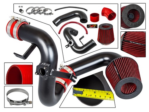 Cold Air Intake Kit+Filter Matte Black For 2000-2005 Celica 1.8L VVTi GT GTS - Picture 1 of 2