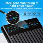 USB 32 External HDD SSD Enclosure with HD Display for SATA 25 Drives Up to 8TB