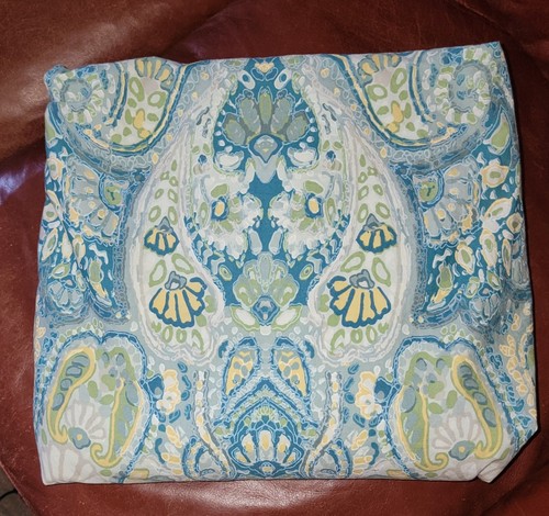 Edredón Pottery Barn Queen/Completo 100% Algodón "Rosalie" Azul/Multicolor - Imagen 1 de 9