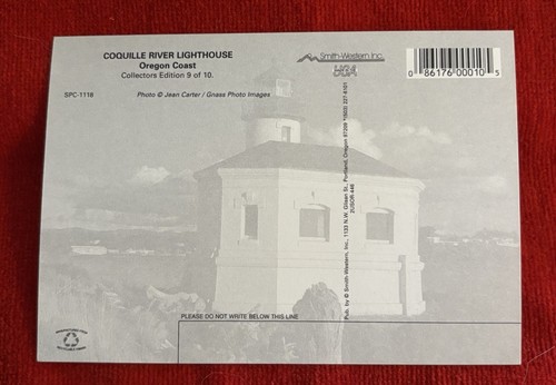 Oregon Postcard Coquille River Lighthouse NEW Unposted - Picture 2 of 3