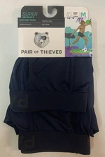 Pair of Thieves Men's SuperCool Boxer Briefs Stay Dry Tech 2pk Navy Blue Size M