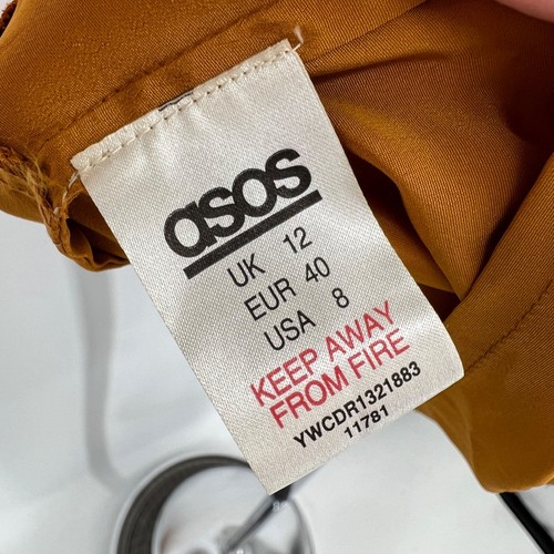 Asos Etuikleid mit Perlenkragen senfgelb Mini Mod Größe 8 - Bild 14 von 14