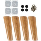 1 Set Nordic Style Tisch Füße Möbel Beine Eiche Massivholzsofa Schrank Fuß