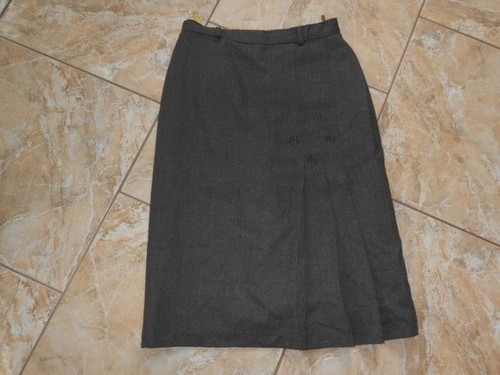 C & A Laine Jupe 40 Braun Moucheté comme Neuf #D6274