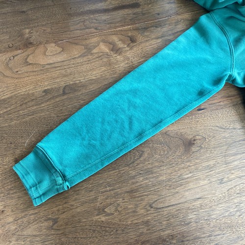 Vintage 90s Polo Ralph Lauren Green Mens L Long Sleeve Zip Up Hoodie Yellow Polo - Picture 12 of 17