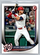 2025 Bowman DYLAN CREWS ROOKIE CARD #42 (RC) Washington Nationals