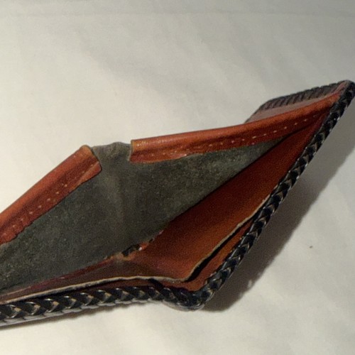 Portafoglio uomo vintage pelle lavorata pesce ghianda pic portafogli tema western uso delicato - Foto 10 di 24