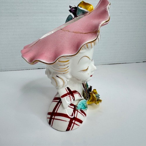 Vintage Lefton Lady Head Vase "Margo" Sammlerstück - Bild 6 von 9