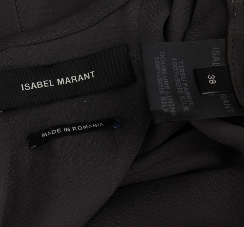 Robe vendre grise en soie découpée Isabel Marant 38 26809655