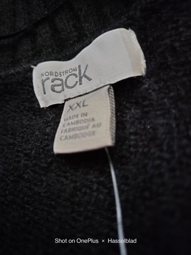 Nordstrom Rack Black Sweater Dress Women XXL Polyester Pullover - Picture 5 of 7