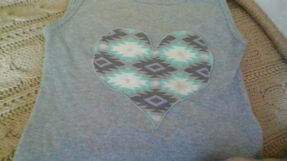 Cute SW Heart Ann Loren Girls Size 6 Long-Lace Hem Sleeveless Cotton Top *Flaws - Image 2 of 4