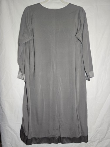 Handgefertigtes Lucy Agne Couture Satinkleid Gold fliegende Kraniche japanischer Kimono \ Obi - Bild 8 von 8