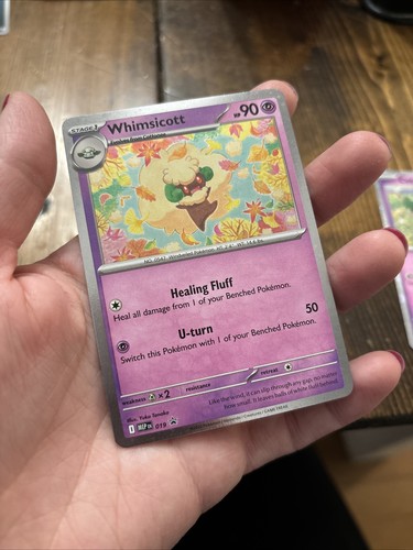 Pokémon -Whimsicott 019 & Cottonee 018- Phantasmal Flames Black Star PROMOS Rare - Picture 4 of 7