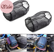 Air Filter Wrap 2 Pcs Universal Auto Cold Air Filter Protective Dustproof Cover