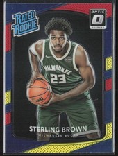 2017-18 Donruss Optic #165 Sterling Brown Red and Yellow