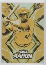 2017 Topps Fire Gold Minted Hank Aaron #163 HOF b4d