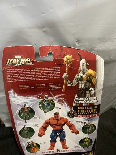 2007 Marvel Legends Silver Savage Surfer Action Figure Red Hulk BAF New Sealed - Picture 6 of 8