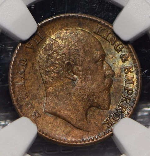 British India 1908 1/12 Anna NGC MS61BN NG0913 combine shipping