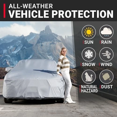 For Nissan 300ZX 1984-1996 Waterproof Car Cover All Weather 6 Layers Protection - Изображение 2 из 4