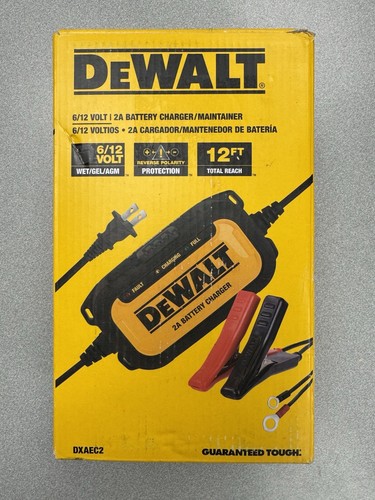 DeWalt DXAEC2 Professional 2Amp Automotive Battery Charger and Maintainer -... - Picture 1 of 6