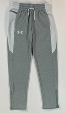 NEW Boy's Youth Under Armour Mesh-look Fleece Sweatpants Size M