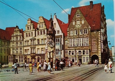 AK Bremen- Am Markt - Postdatum 05.01.1992