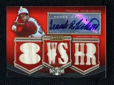 2010 Topps Triple Threads Relics 2/18 Frank Robinson #TTAR-189 Auto HOF pu3