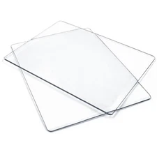 1 Pair Acrylic Cutting Plates for Die Cutting Machines – 7.67" x 5.86" Clear ...