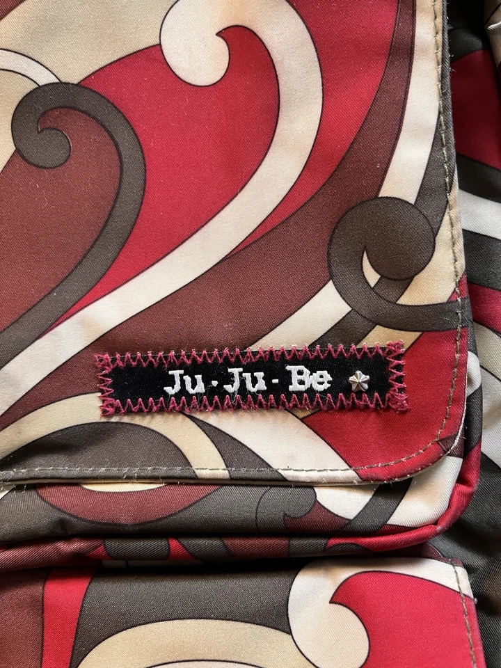 Bolsa de Fraldas Ju Ju Be Paisley Musical Bolsa de Transporte Colorida Excelente Estado - Imagem 2 de 4