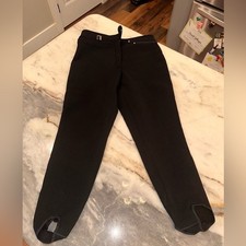 FERA Skiwear Size 12 Regular Black Stirrup Pants