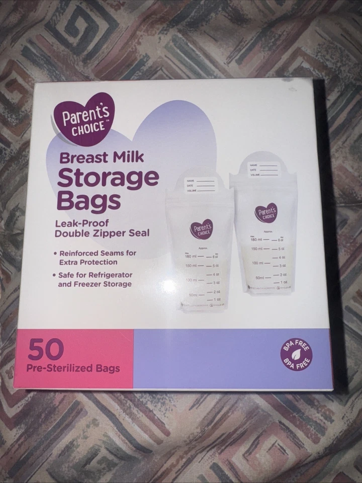 Breast Milk Storage Bags 50 count, Leak-proof, pre-sterilized - Image 2 of 4