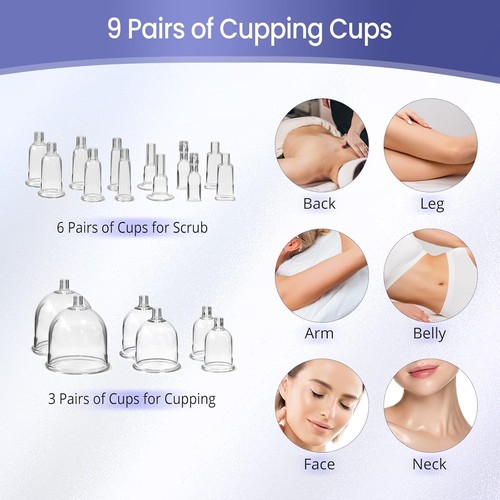 120ml Cups Breast Enlargement Hip Lift Machine Body Massage Scraping Therapy - Picture 15 of 16