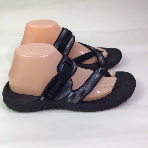 Skechers Reggae Zig Swag Thong Flip Flops Strappy Sandal Size 9 - Picture 5 of 9