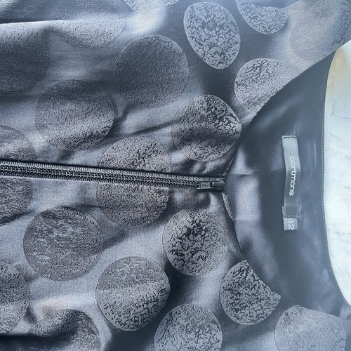 Portmans Dress Womens Size Aus/uk 12 Us 8 Black polka dot A Line with Zip - Picture 8 of 18