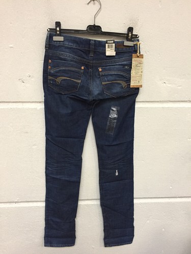 Mavi Ladies Jeans Emma Relax, Straight Leg Blue W24 L31 - Picture 3 of 5