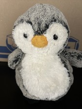 Aurora 10  2014 Pom Pom Penguin Plush Grey Soft pg2