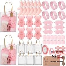 143 Pcs Spa Gift Basket for Women, Self Care Relaxation Gift Set, Bridal Pink