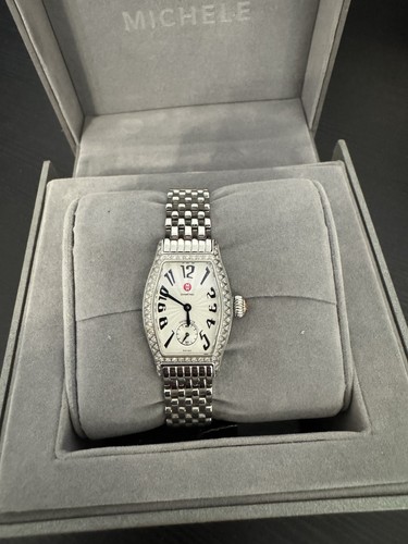 Genuine MICHELE Ladies Urban Coquette Petite White Diamond Watch MW08A01A3001 - Picture 2 of 10